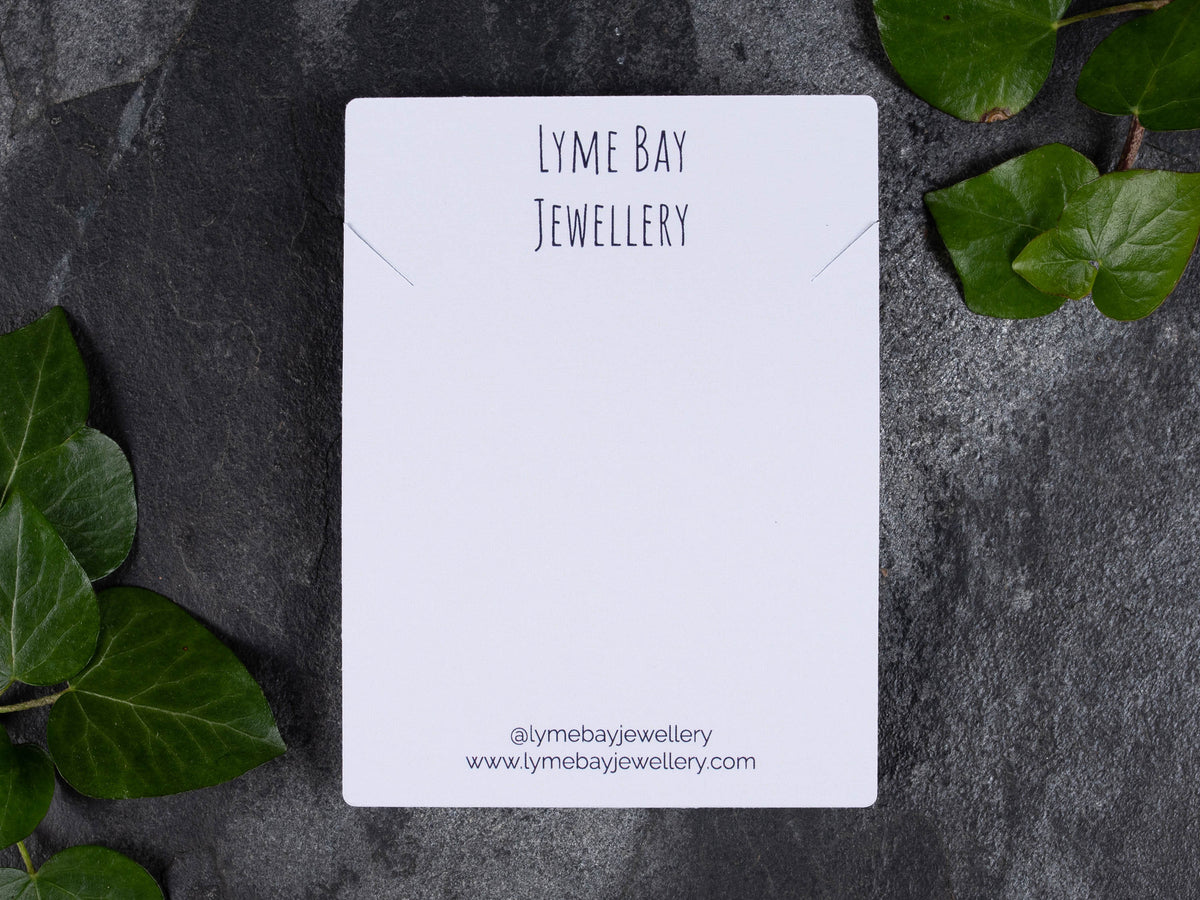 Custom Printed Necklace Display Cards 10cm x 7.5cm / c. 4” x 3” inches ...